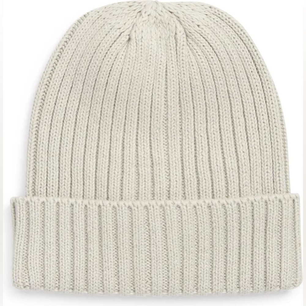 BP. Lightweight Cotton Rib Beanie Light Grey